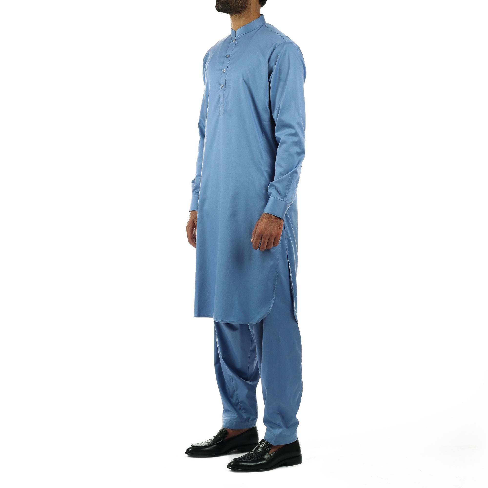 Sky Blue Shalwar Qameez