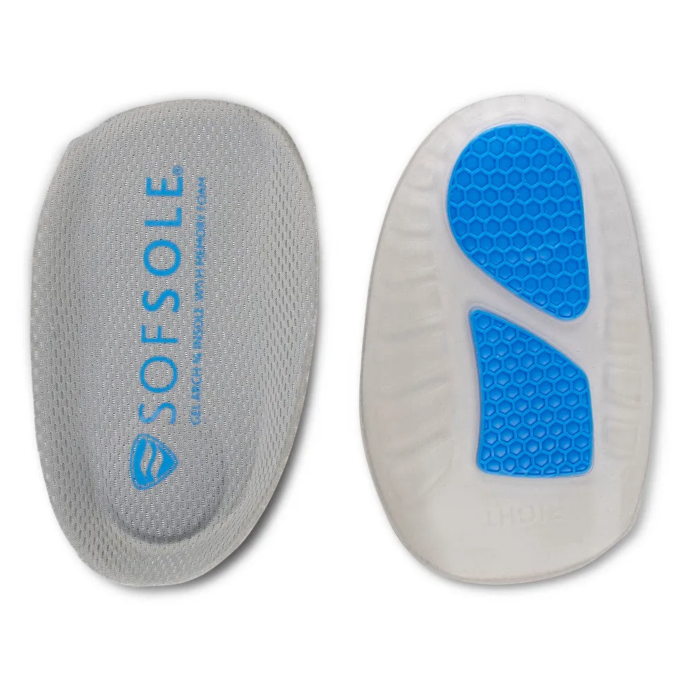 Sof Sole Gel Arch With Memory Foam Insole (Mens) Size US 7-12