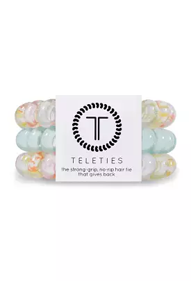 TELETIES Large Hair Ties - Garden Party