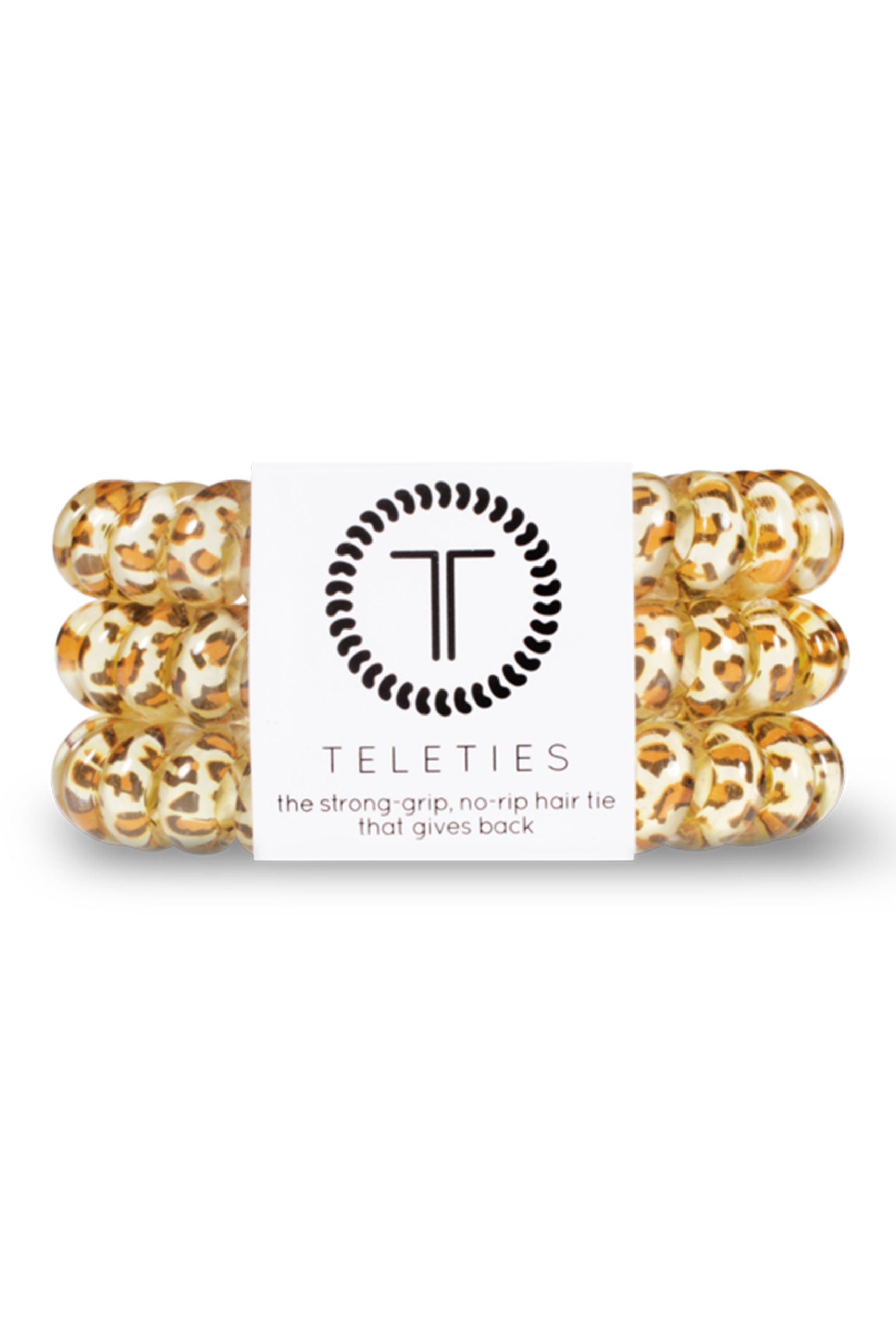 TELETIES Large Hair Ties - Leopard