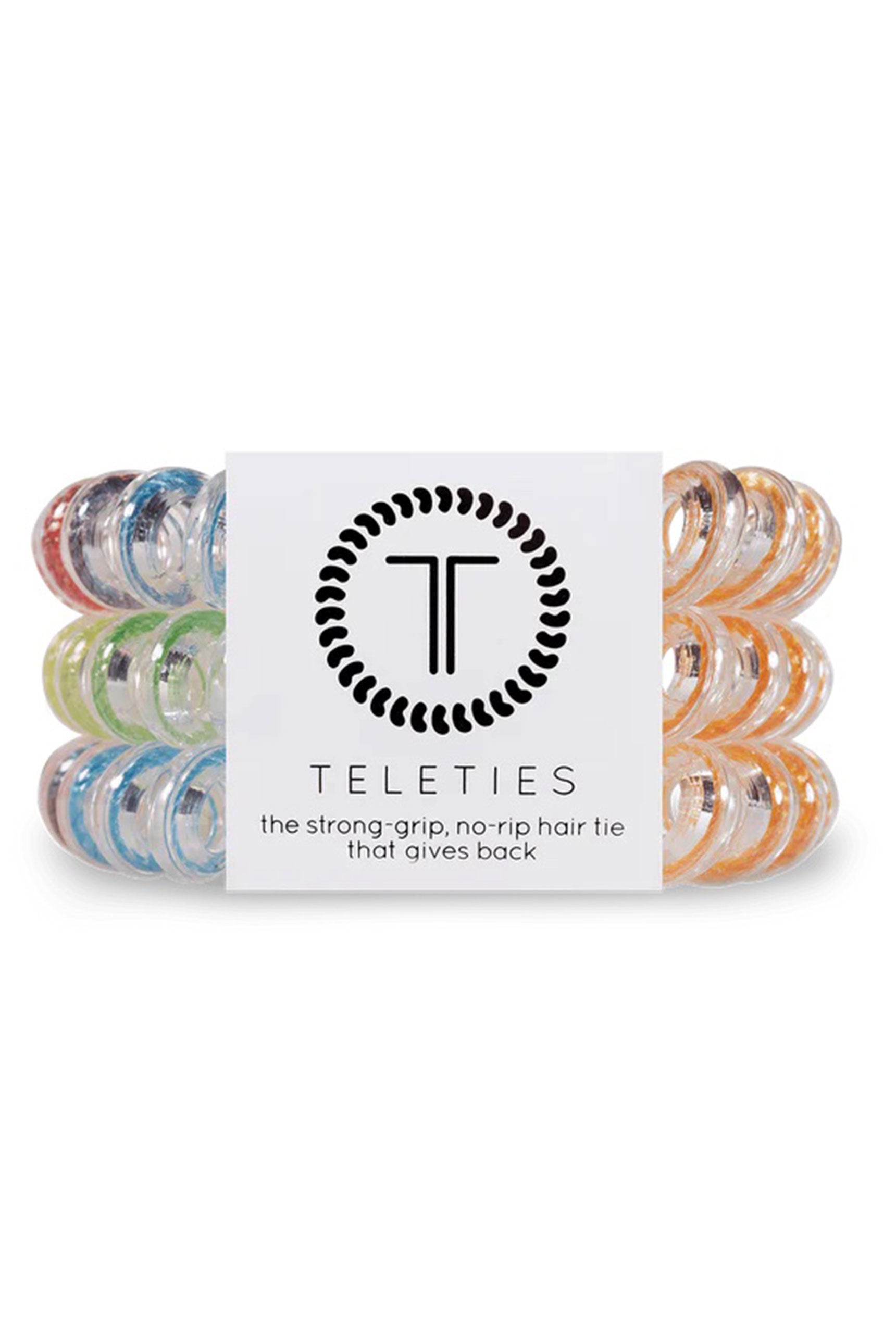 TELETIES Large Hair Ties - Rainbow Rope