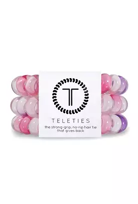 TELETIES Large Hair Ties - Sweetie Pie