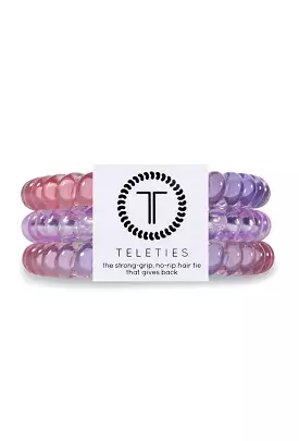 TELETIES Small Hair Ties - Cotton Candy Sky