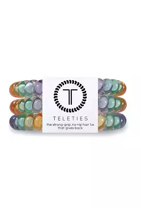 TELETIES Small Hair Ties - Rainbow Road