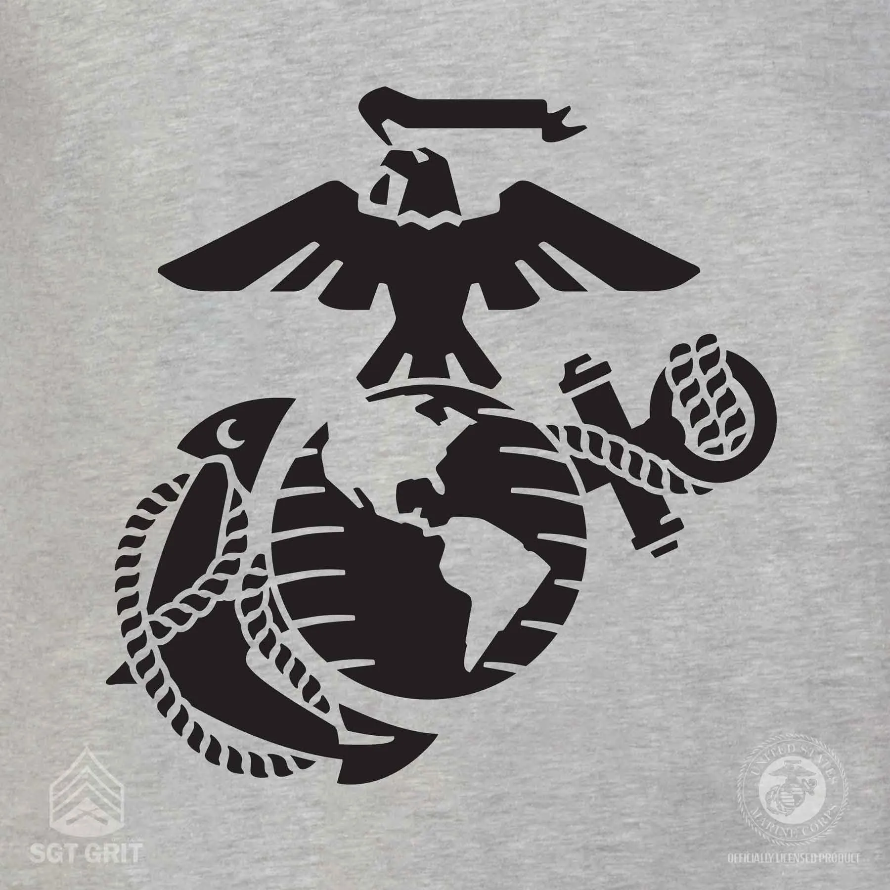 Vintage Marine Back With Left Chest T-shirt