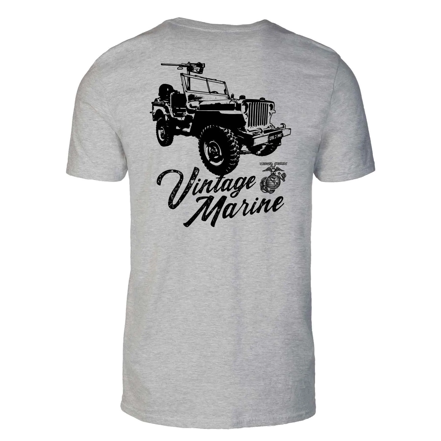 Vintage Marine Back With Left Chest T-shirt