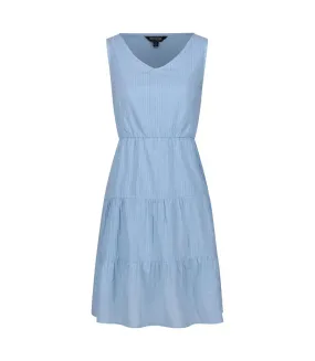 Womens/ladies zariah tiered casual dress powder blue Regatta