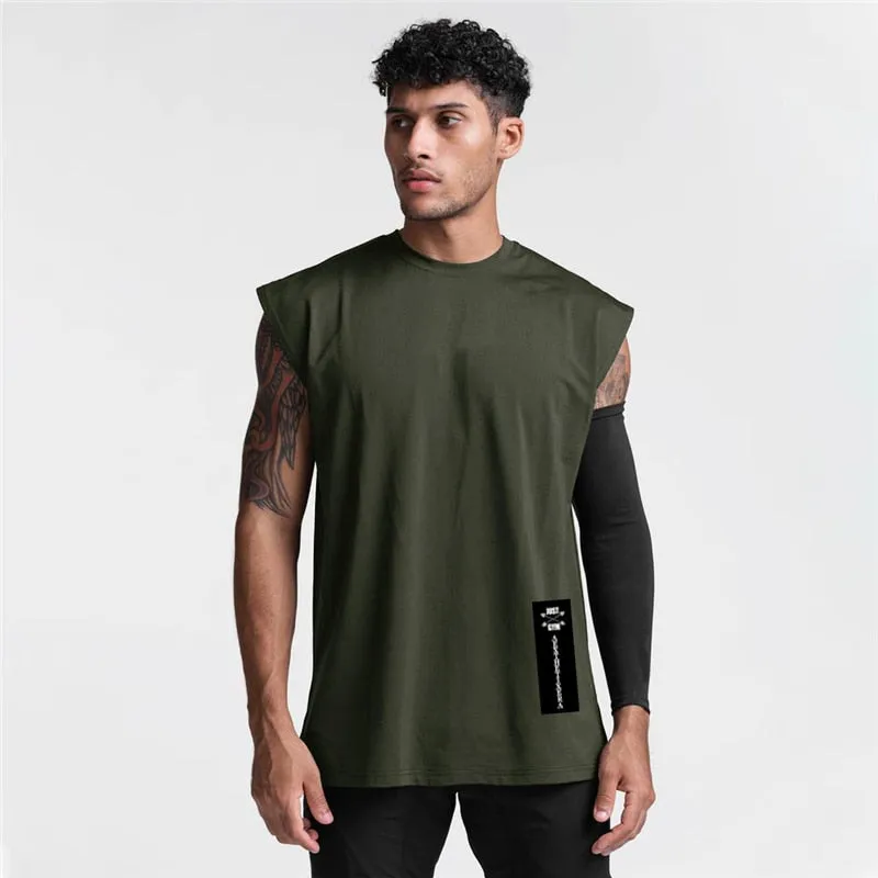 Xituodai Gym Mens Mesh Casual Running Tank Top Fashion Fitness Sport Sleeveless Quick-drying Vest  Workout Clothing Bodybuilding