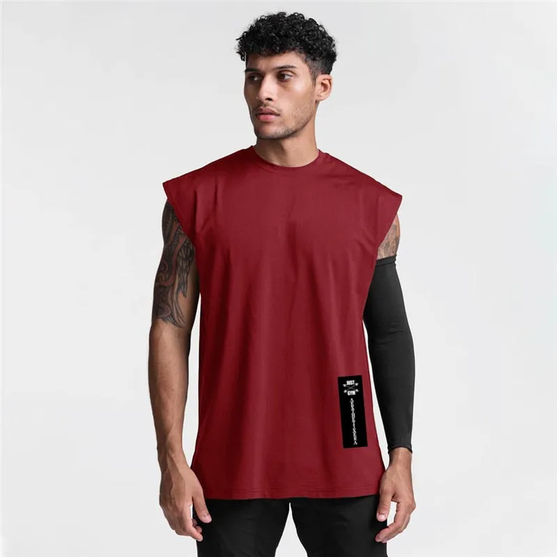 Xituodai Gym Mens Mesh Casual Running Tank Top Fashion Fitness Sport Sleeveless Quick-drying Vest  Workout Clothing Bodybuilding