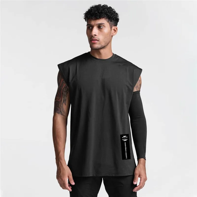 Xituodai Gym Mens Mesh Casual Running Tank Top Fashion Fitness Sport Sleeveless Quick-drying Vest  Workout Clothing Bodybuilding